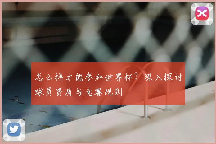 怎么样才能参加世界杯？深入探讨球员资质与竞赛规则